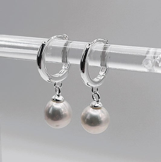Freshwater Pearl Huggie
