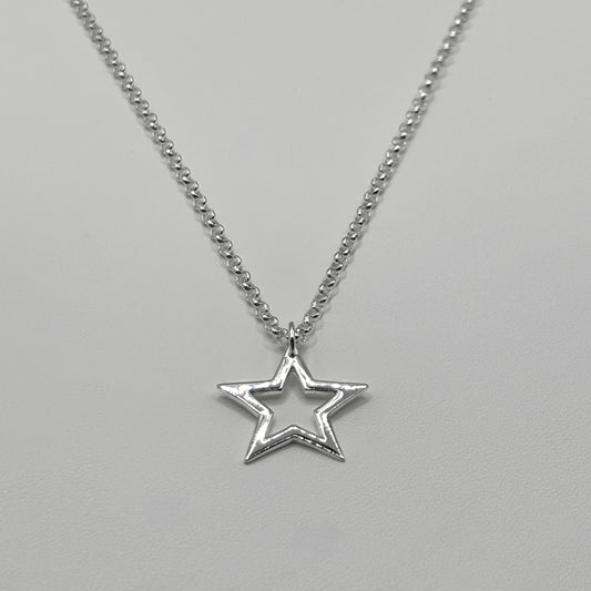 Cut-Out Star Pendant on a Classic Necklace