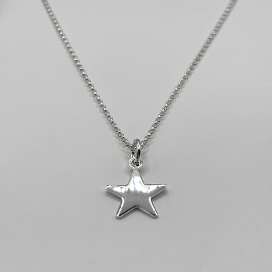 Star Pendant on a Classic Necklace