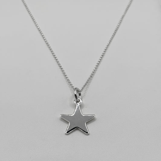 Star Pendant on a Fine Classic Necklace