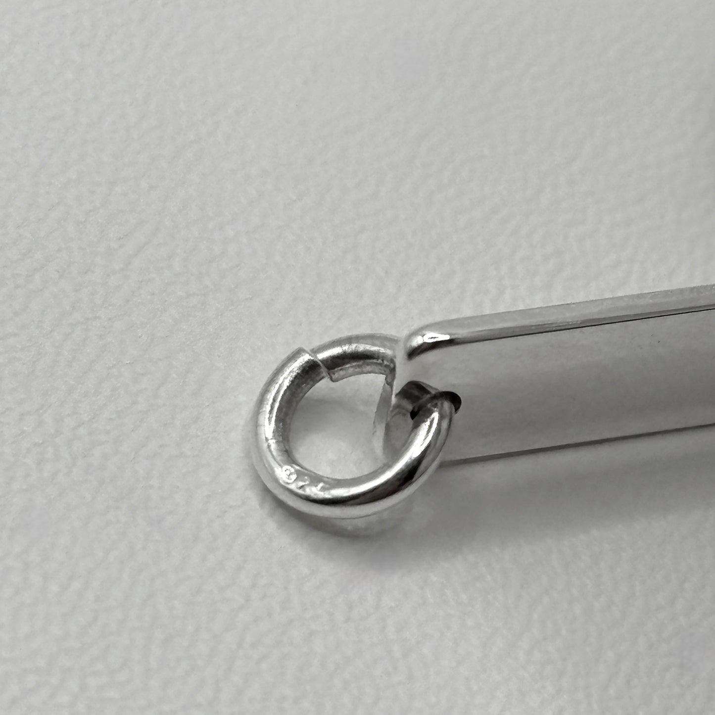 Bar Pendant on a Satellite Necklace