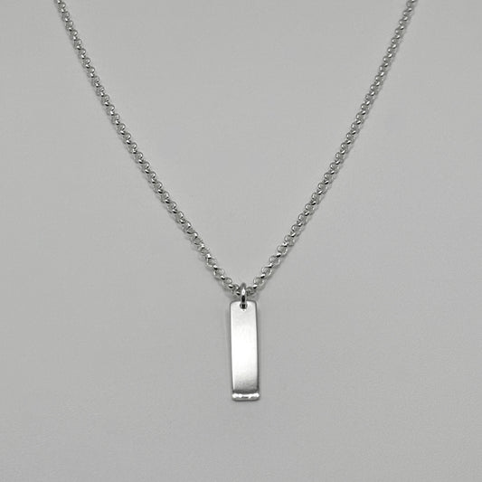 Bar Pendant on a Classic Necklace