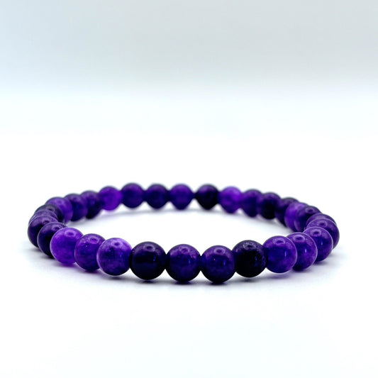 Amethyst Bead Stacking Bracelet