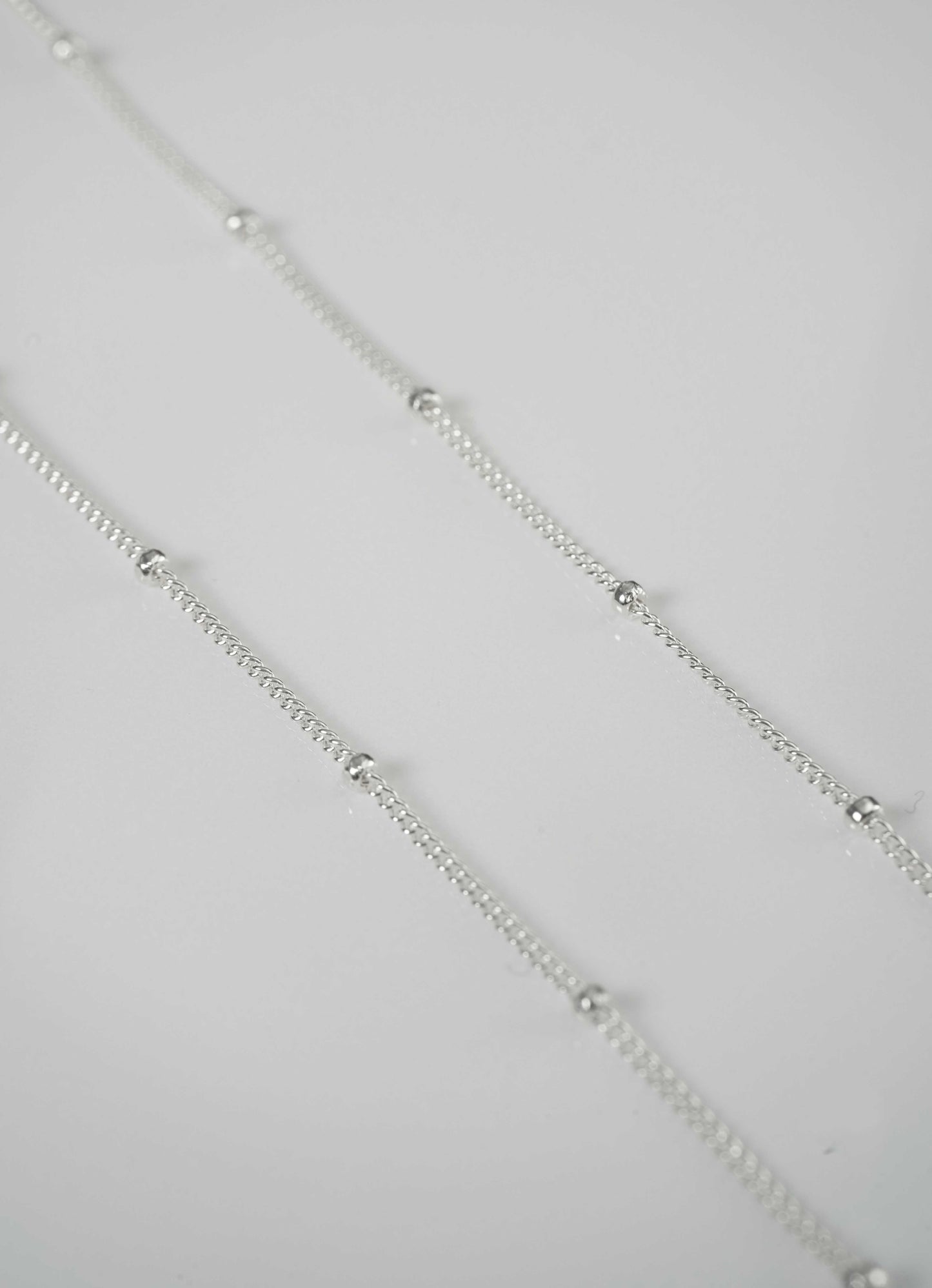 Bar Pendant on a Satellite Necklace