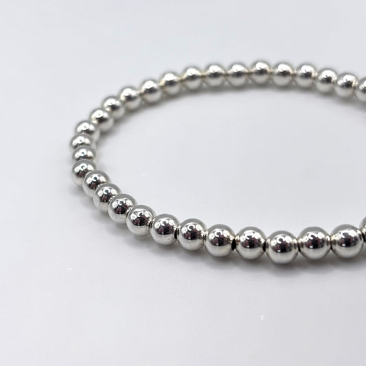 Sterling Silver Bead Stacking Bracelet