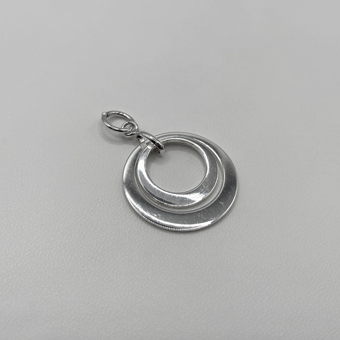 Two Ring Pendant on a Satellite Chain