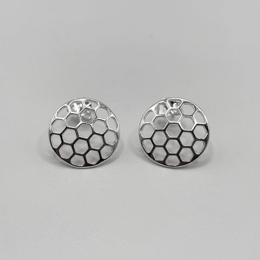 Honeycomb Stud Earrings