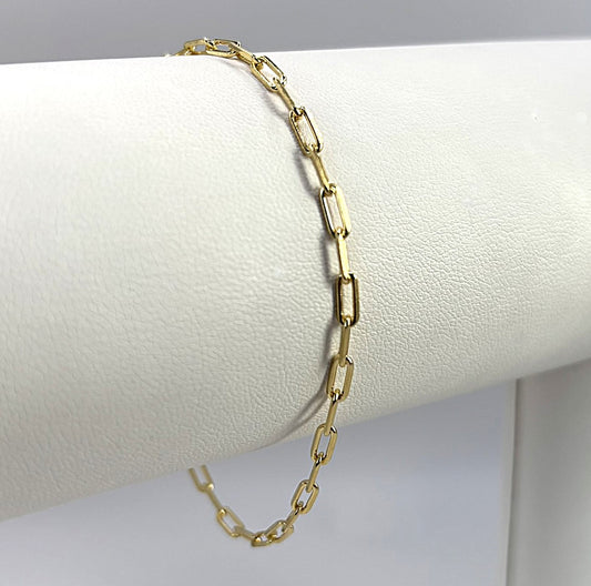 Gold Paper Chain Bracelet - Small