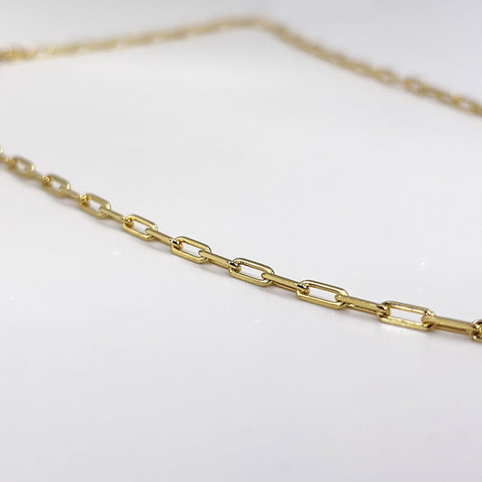 Gold Paper Chain Necklace - Small