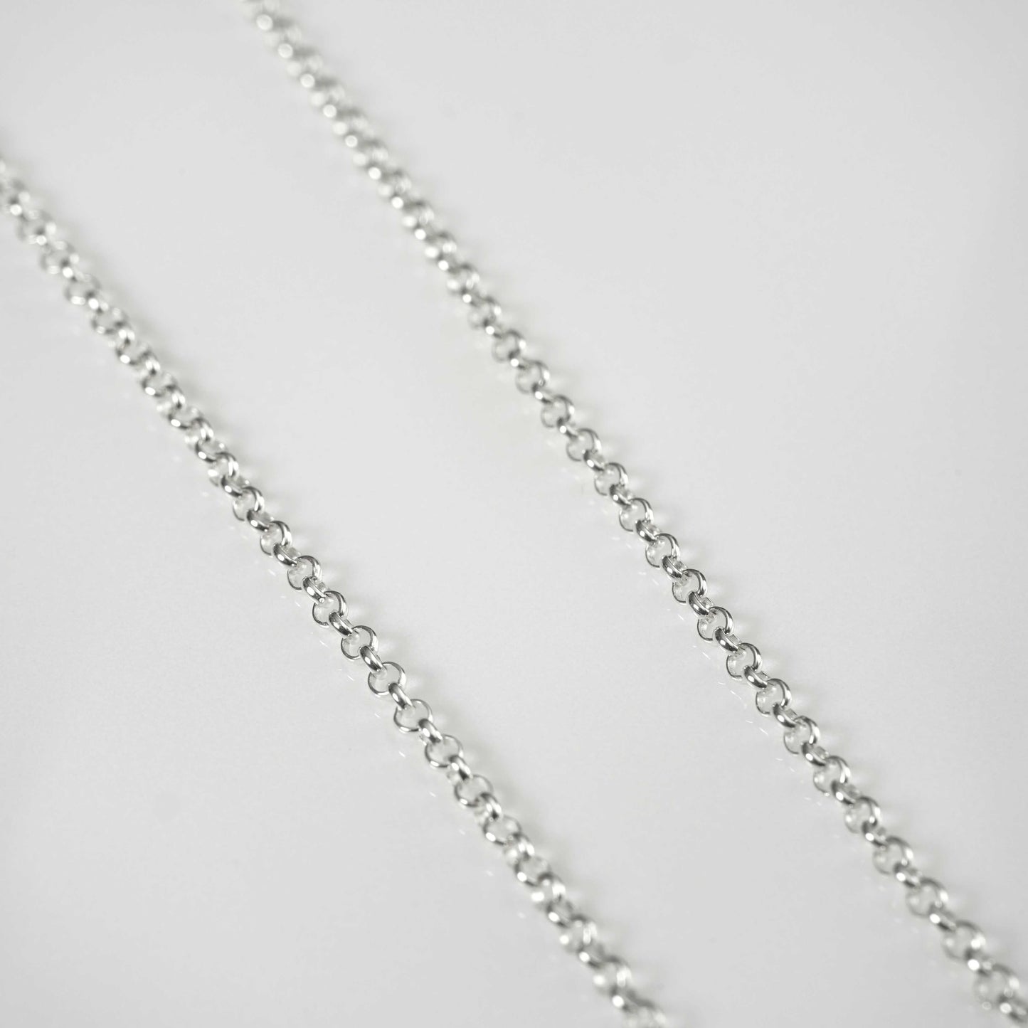 Three Ring Pendant on a Fine Belcher Chain