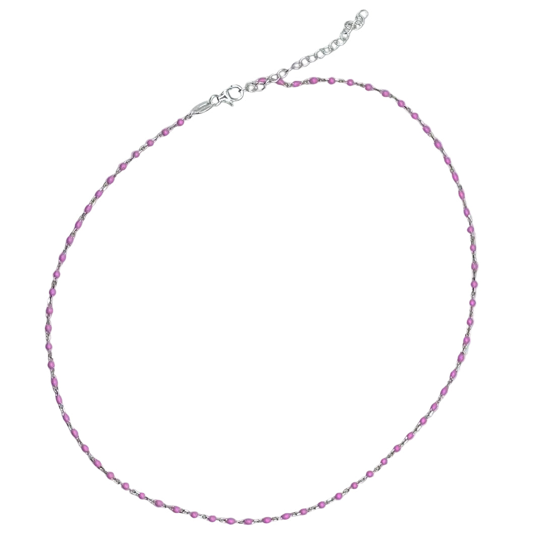 VERANO - Sunset Pink Bead Necklace