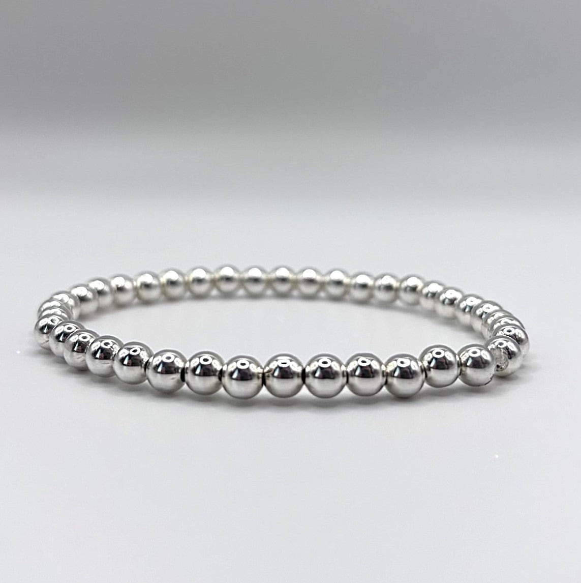 Sterling Silver Bead Stacking Bracelet