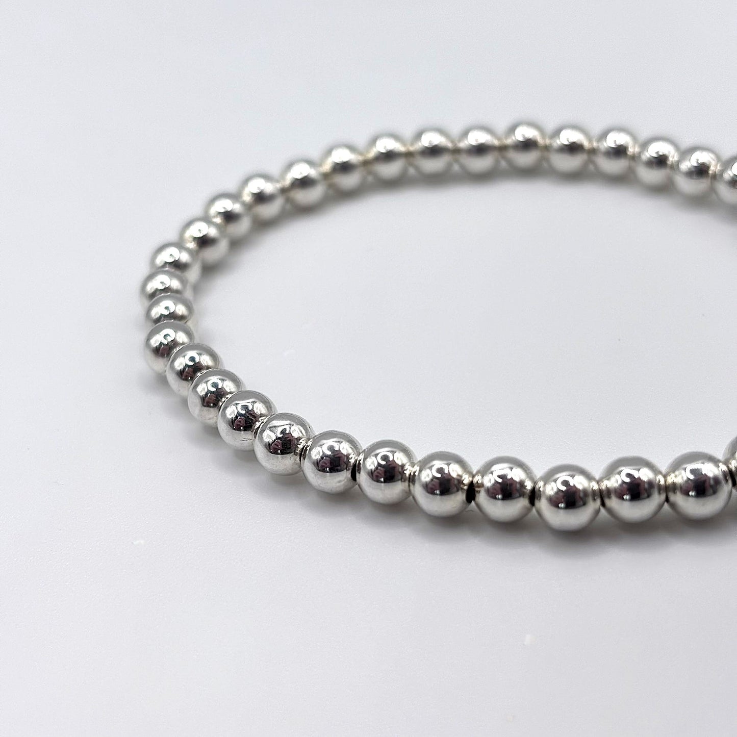 Sterling Silver Bead Stacking Bracelet