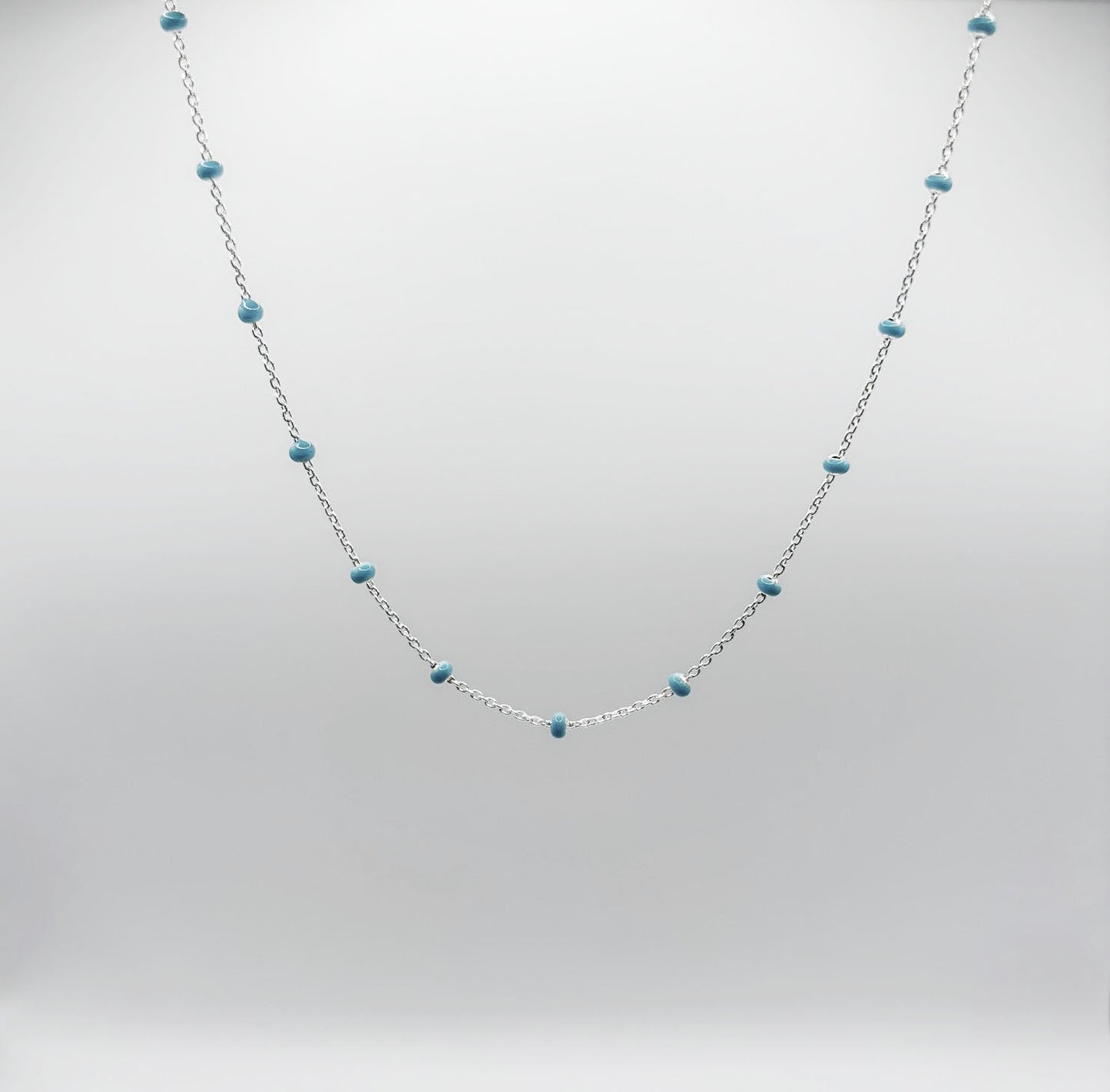 VERANO - Sea Blue Bead Necklace