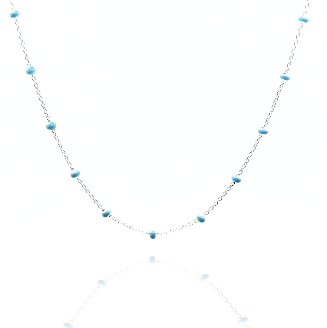 VERANO - Sea Blue Bead Necklace
